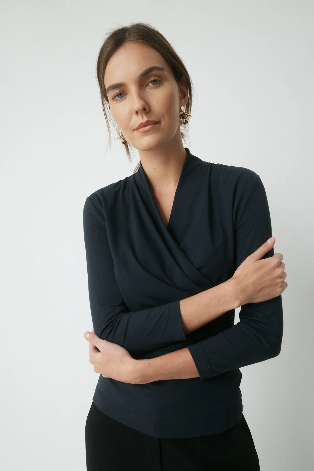 Reese Wrap Top - Midnight - Image 5