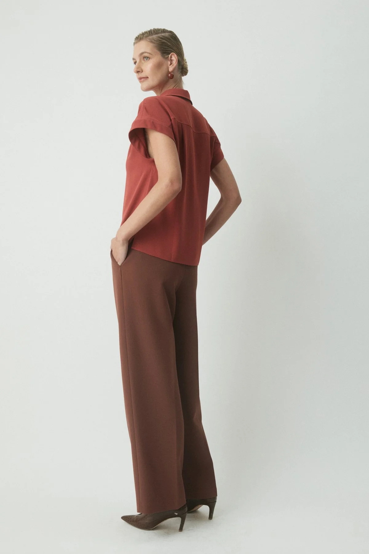 Robin Short Sleeve Shirt - Pinot - Image 3
