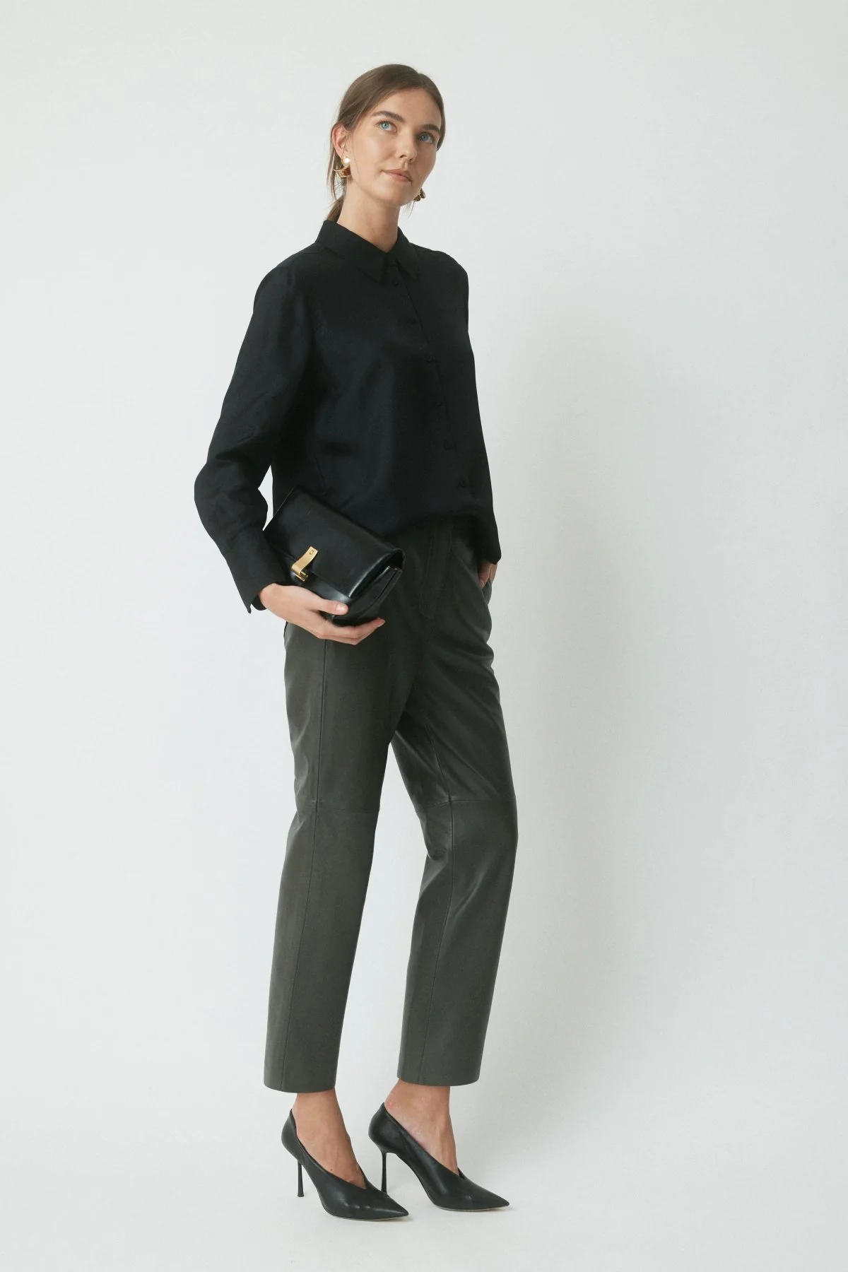 Robin Silk Shirt - Black - Image 3