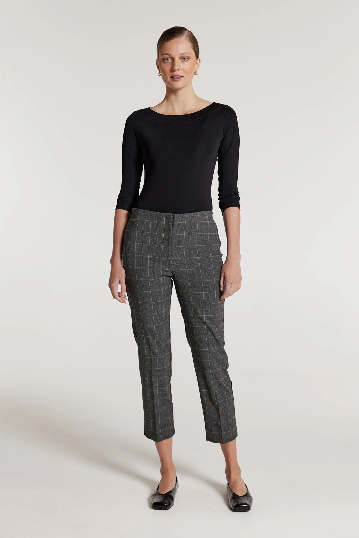 Roman Check Pant - Black/Neutral