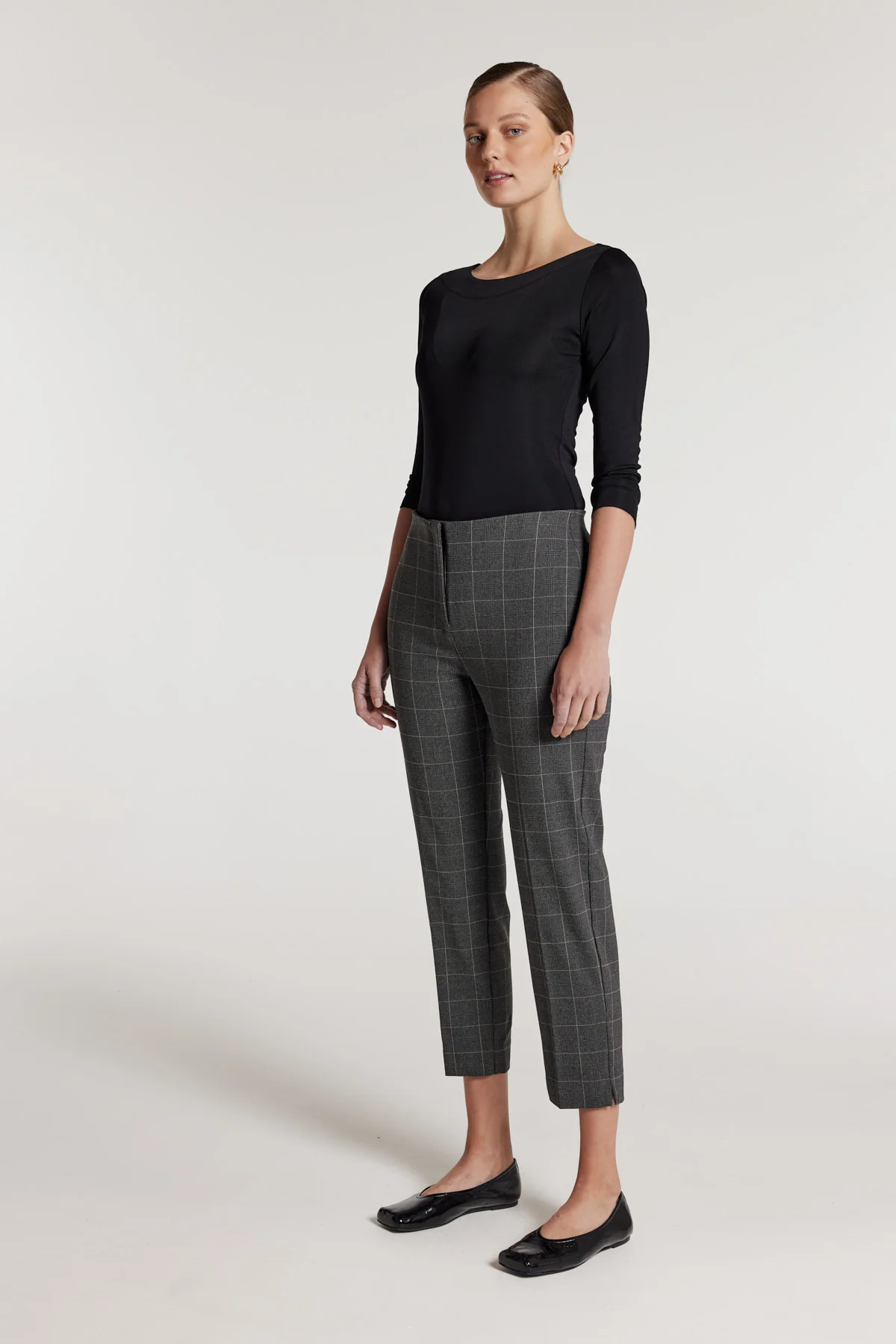 Roman Check Pant - Black/Neutral - Image 4