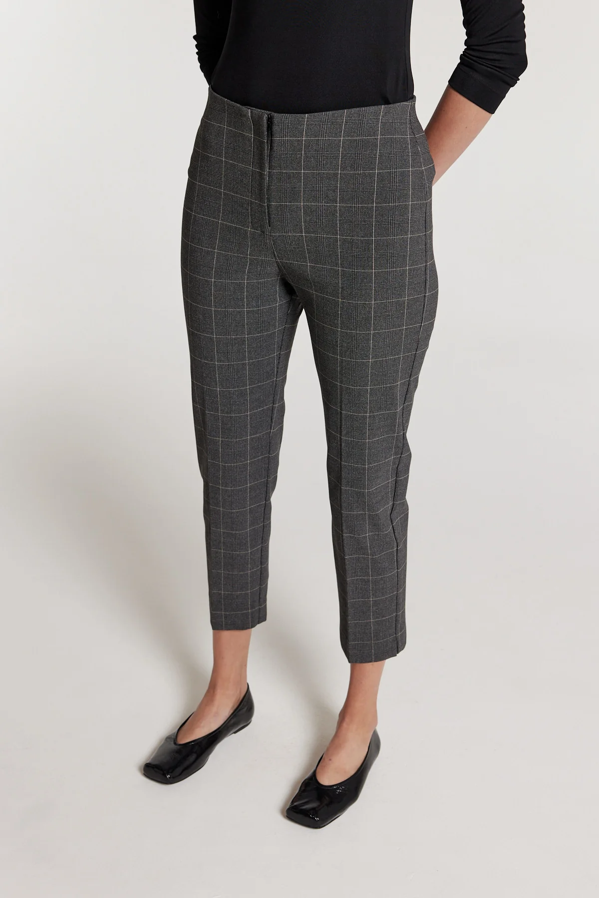 Roman Check Pant - Black/Neutral - Image 7