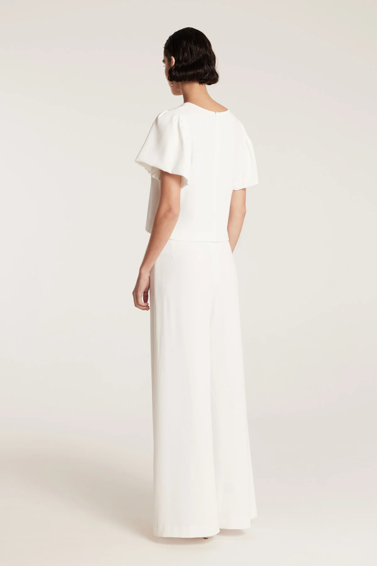 Ruffle Sleeve Top - Ivory - Image 4