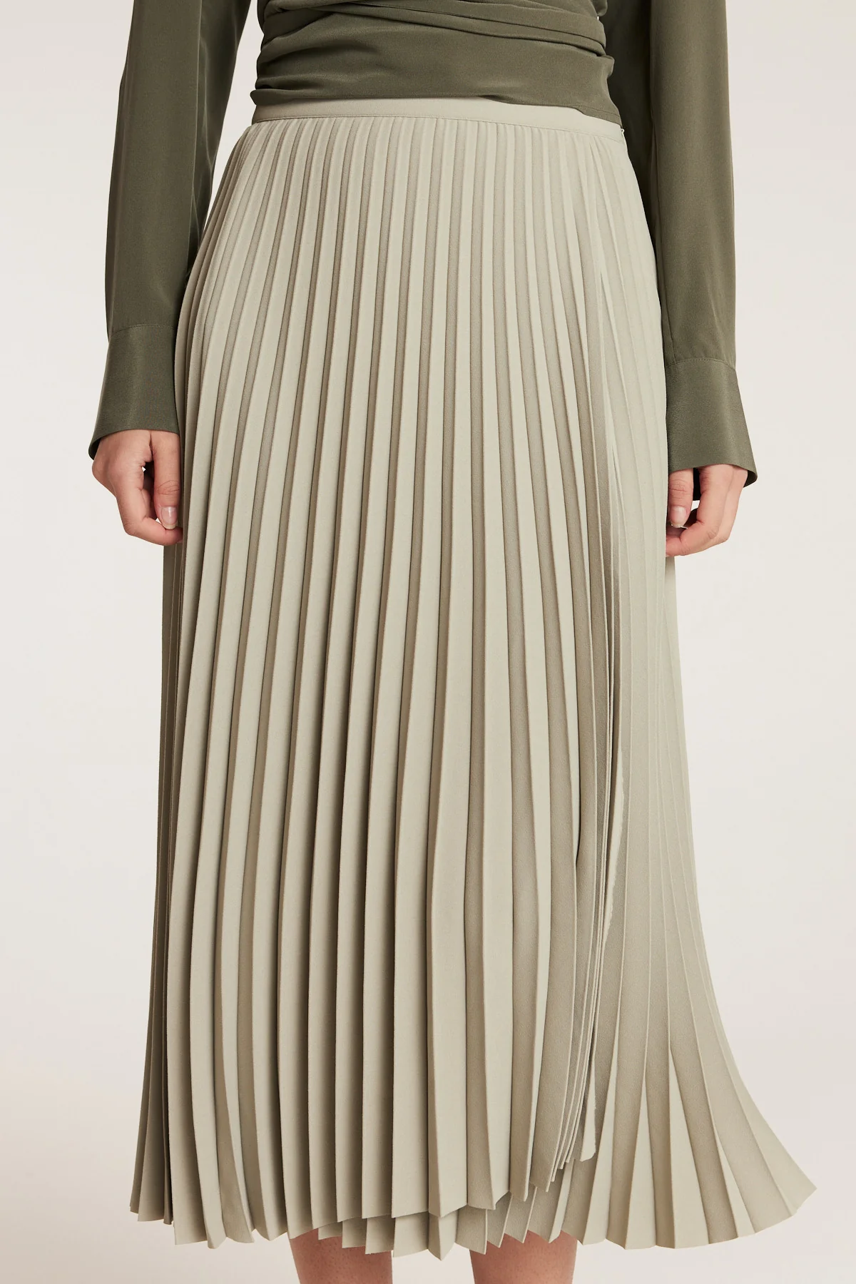 Pleat Skirt - Sage - Image 5