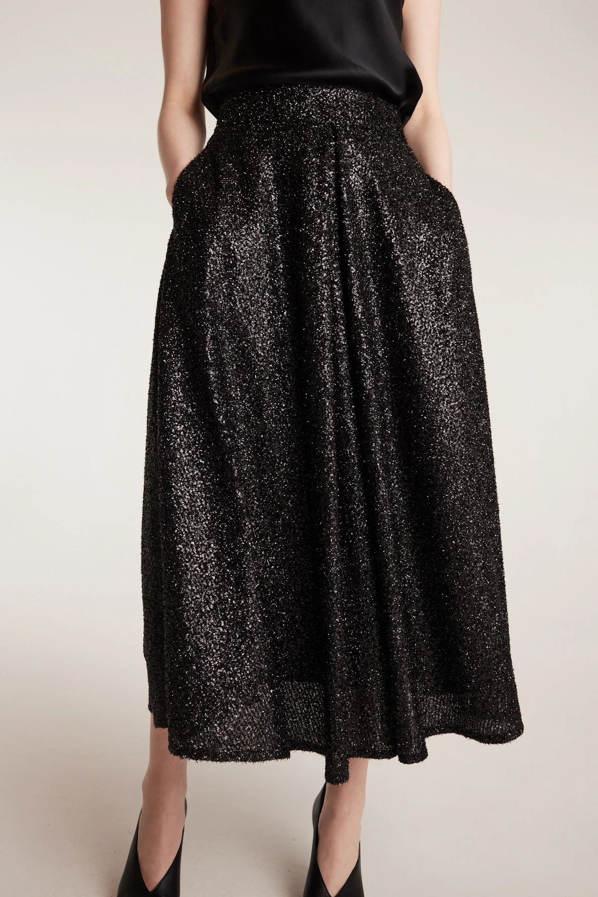 Scala Sparkle Skirt - Black - Image 7