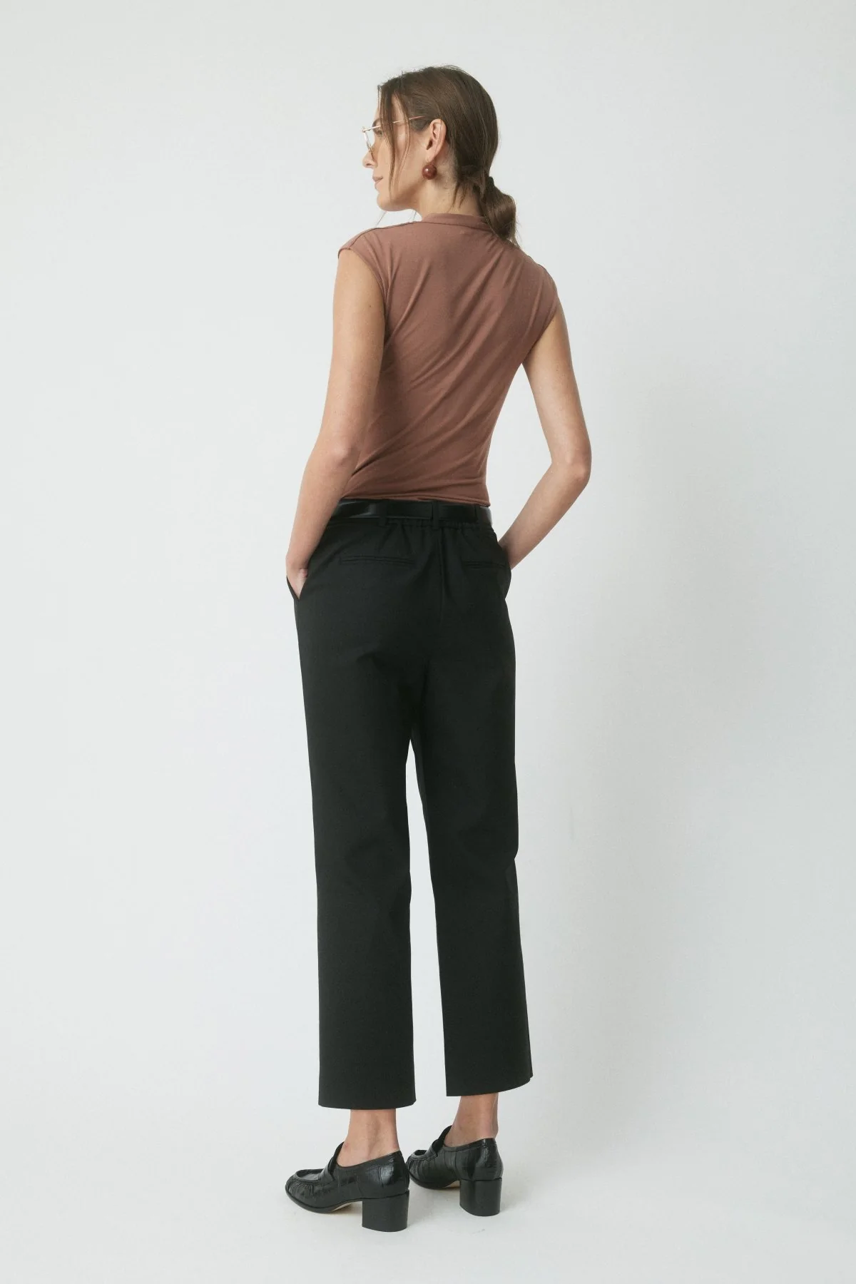 Skyler Wrap Top - Chestnut - Image 4