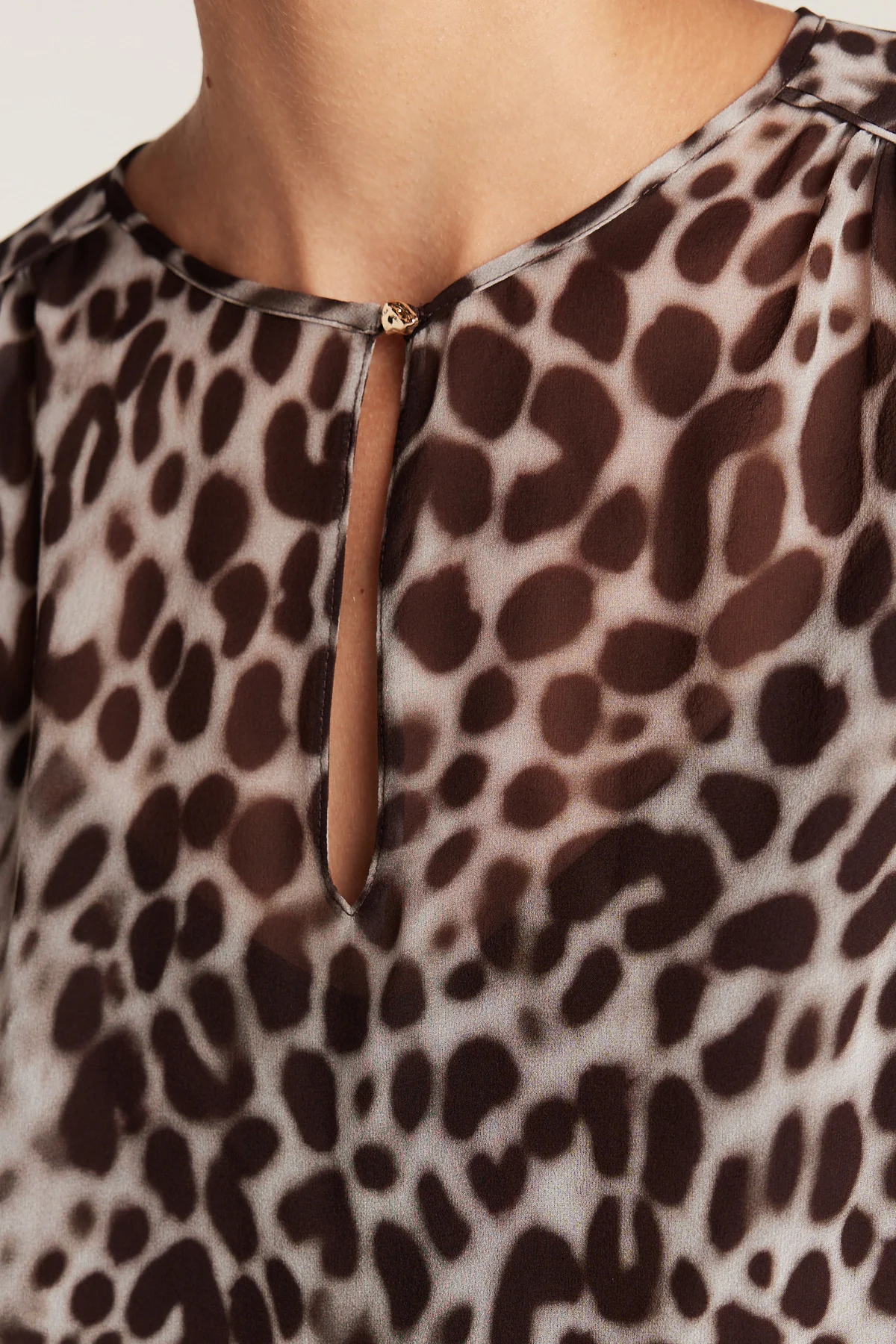 Giulia Silk Top - Smoke - Image 2