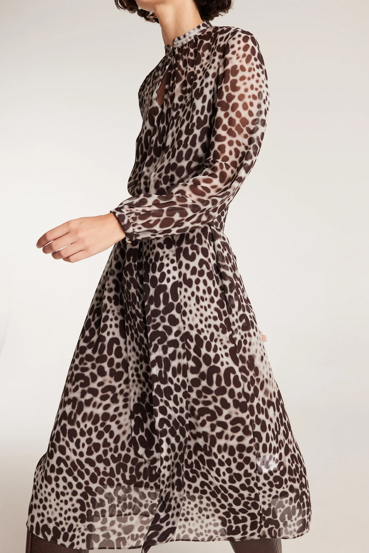 Giulia Silk Dress - Smoke - Image 6