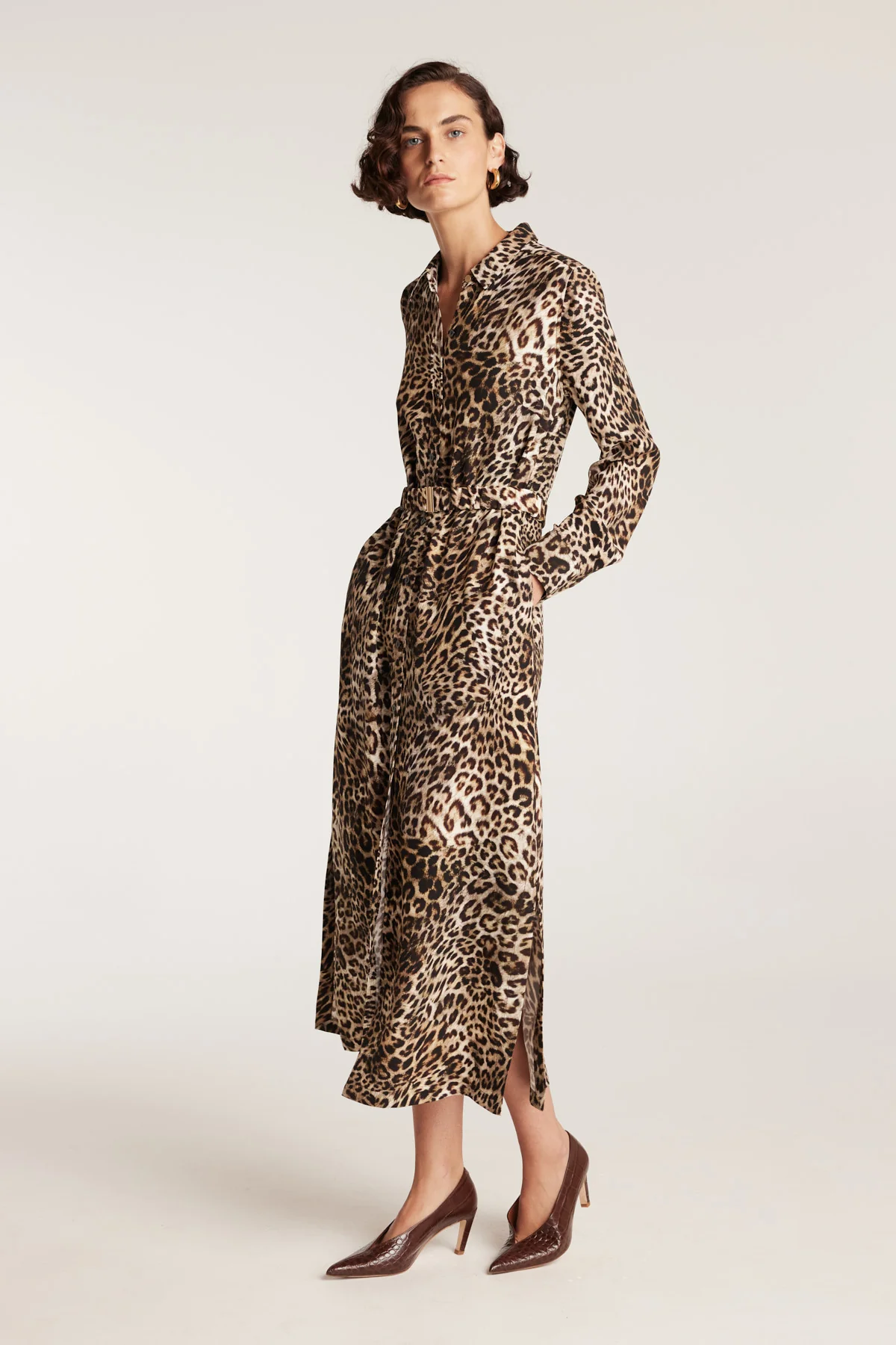 Solana Shirt Dress - Animal - Image 4