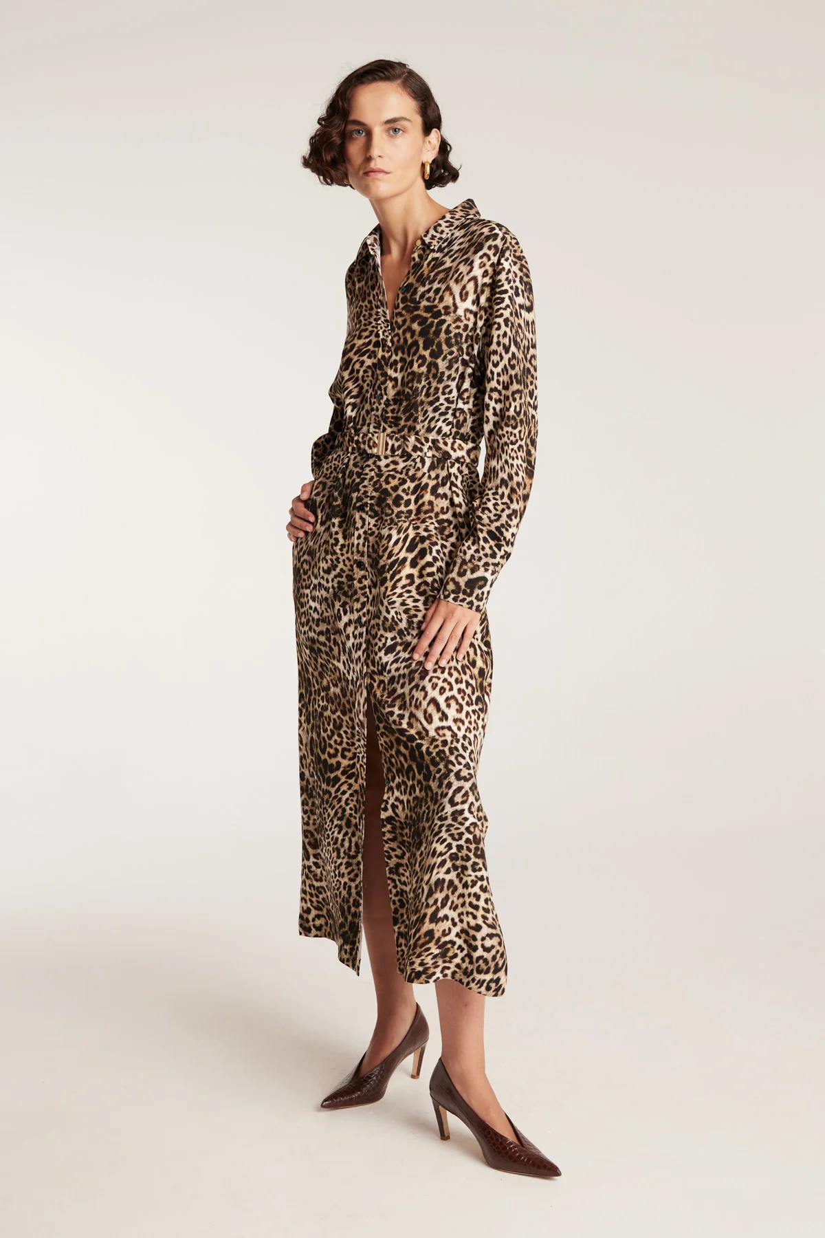 Solana Shirt Dress - Animal - Image 7