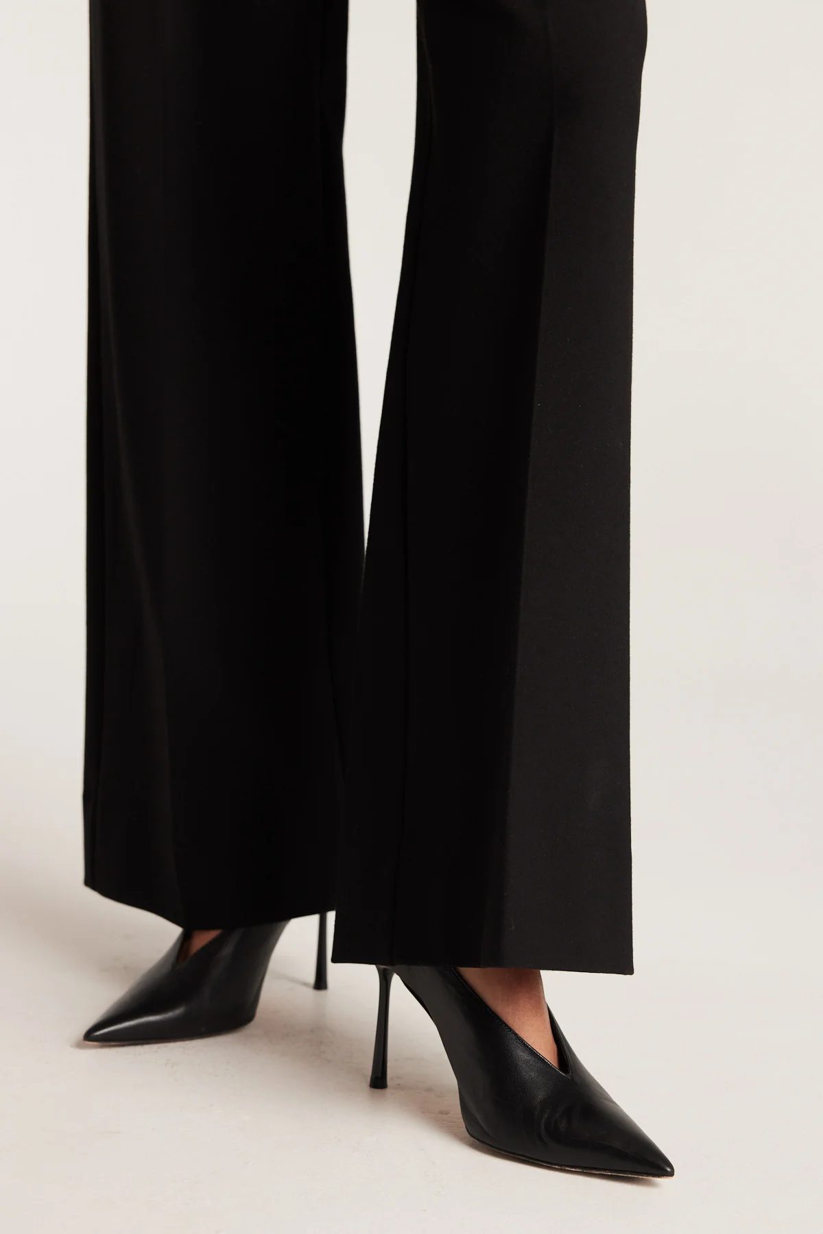 Stretch Wide Pant - Black - Image 6