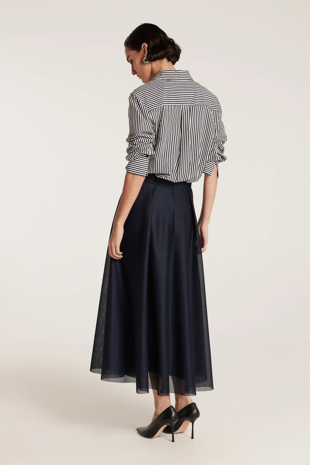 Stripe Shirt - Navy/White - Image 3