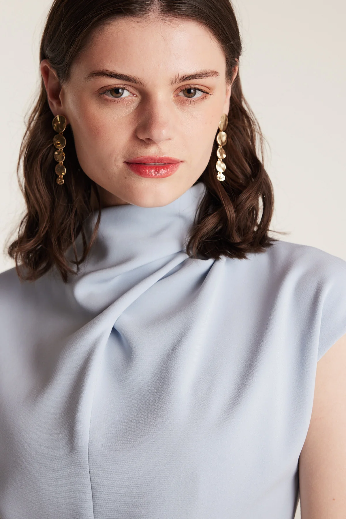 Structured Dress - Powder Blue - Image 2