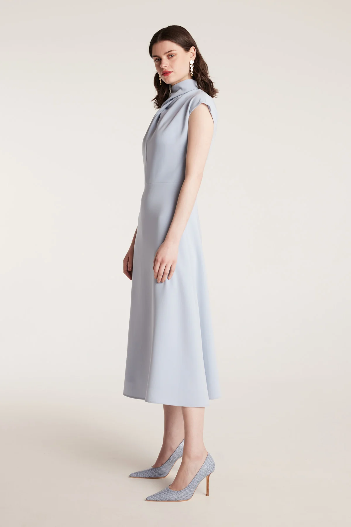 Structured Dress - Powder Blue - Image 3