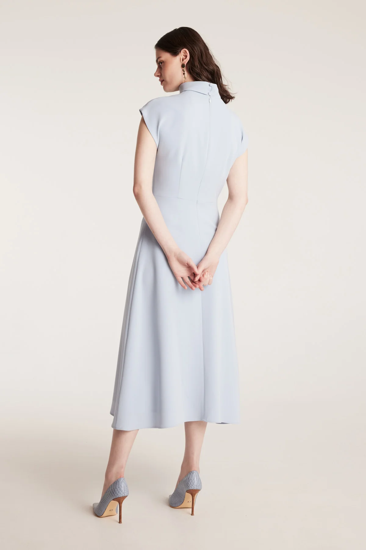 Structured Dress - Powder Blue - Image 4