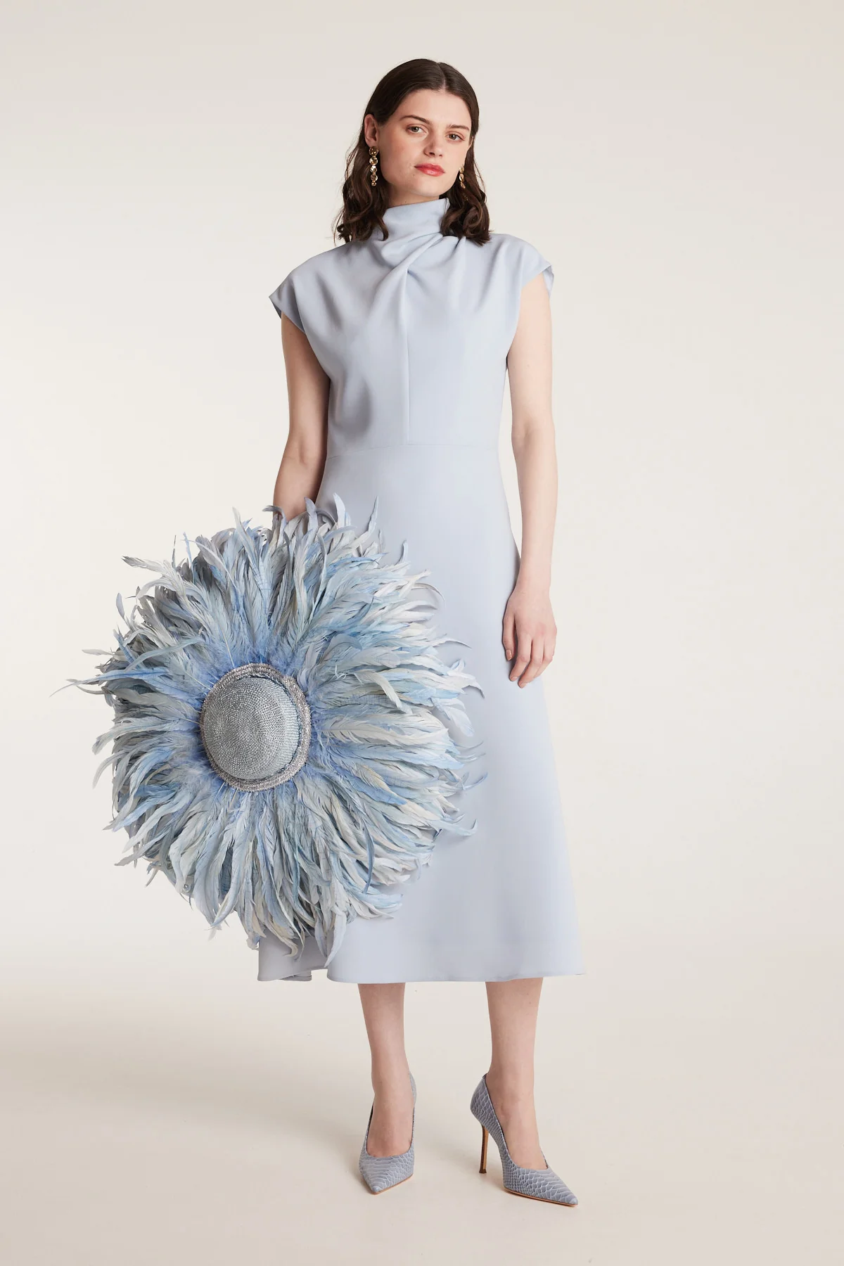 Structured Dress - Powder Blue - Image 5