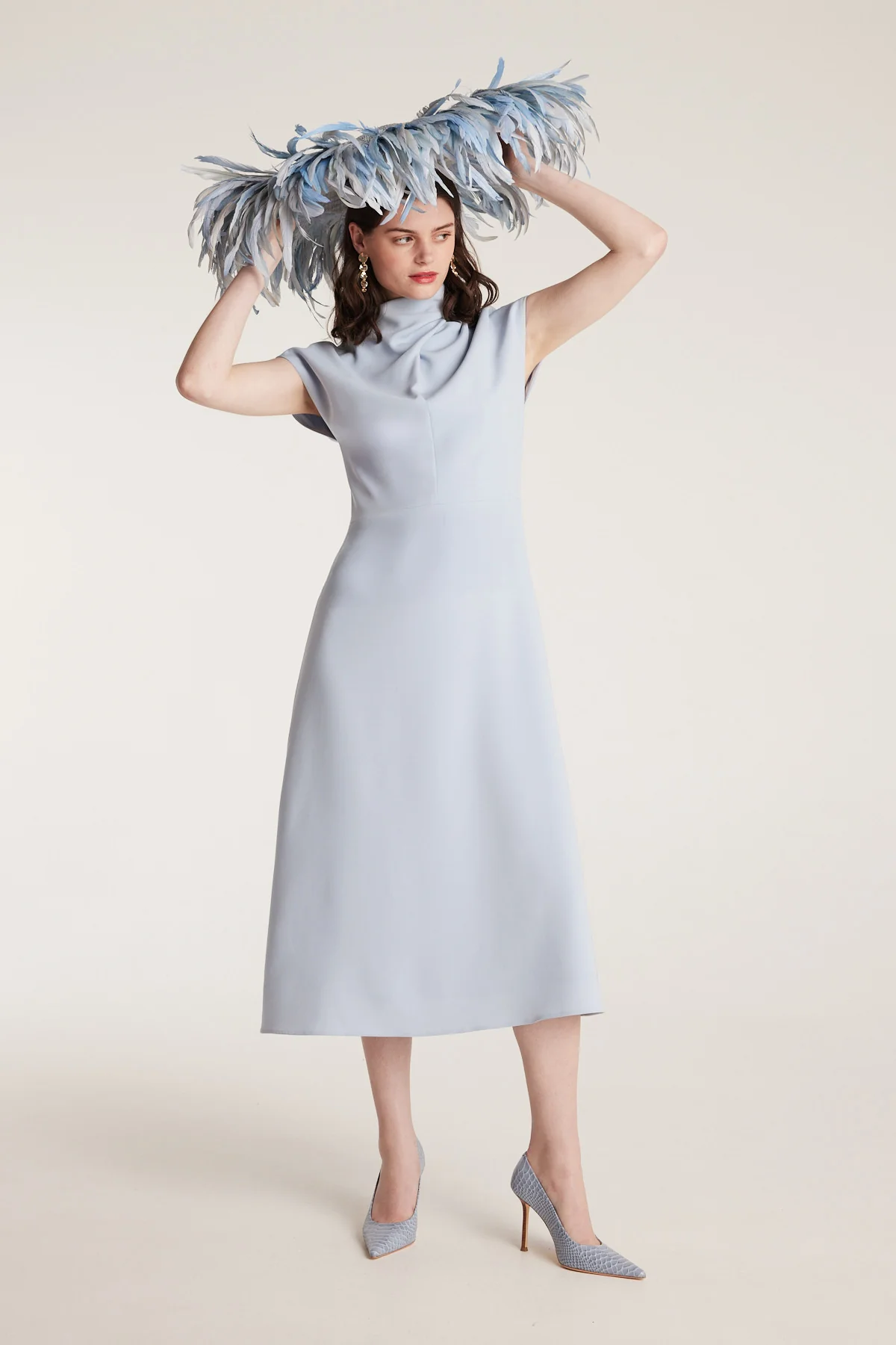 Structured Dress - Powder Blue - Image 7