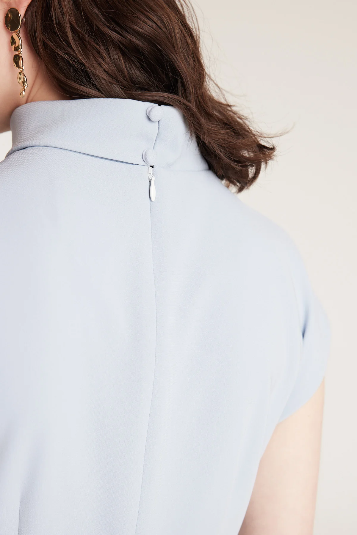 Structured Dress - Powder Blue - Image 9