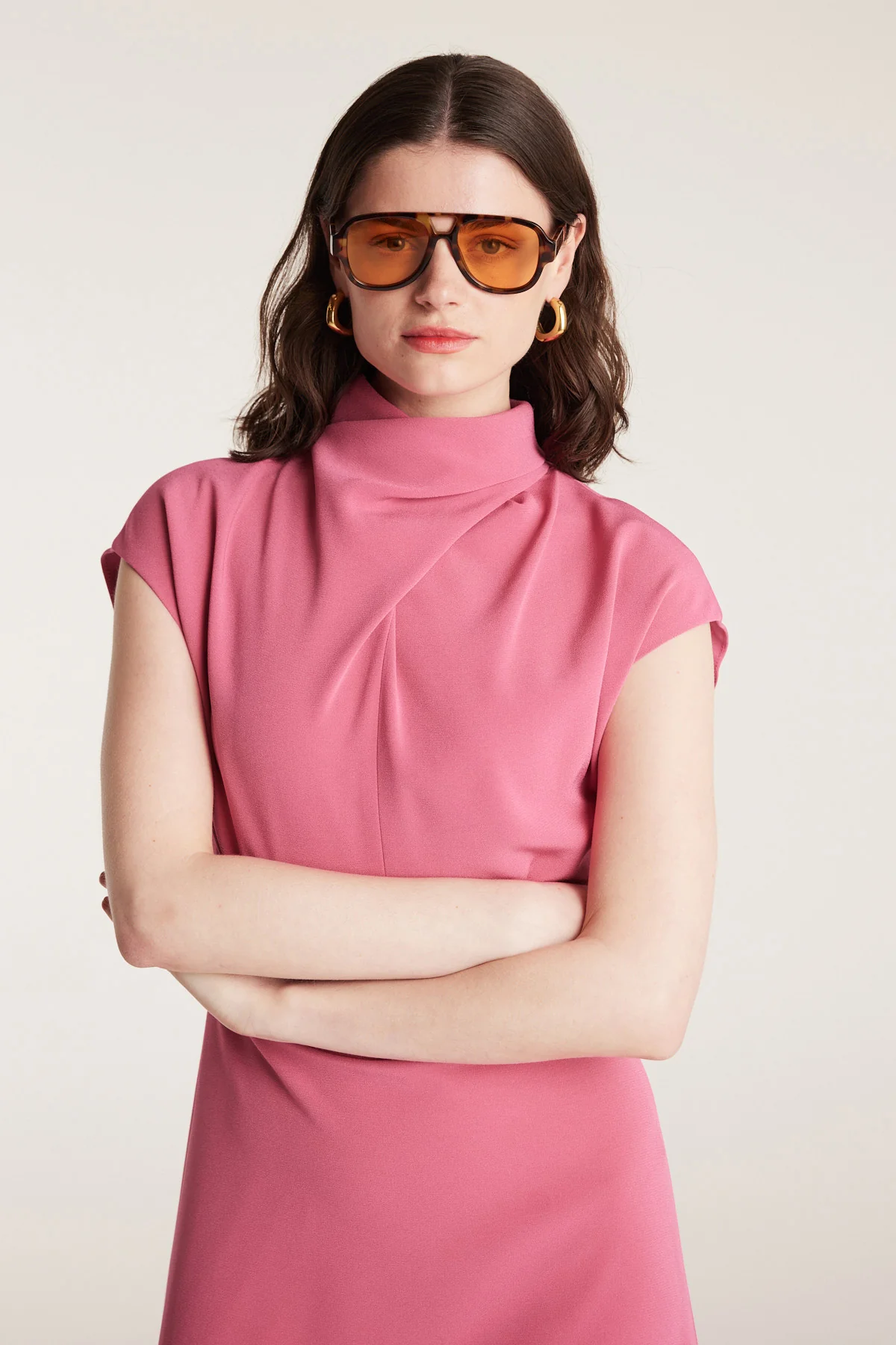Structured Dress - Rose Pink - Image 6