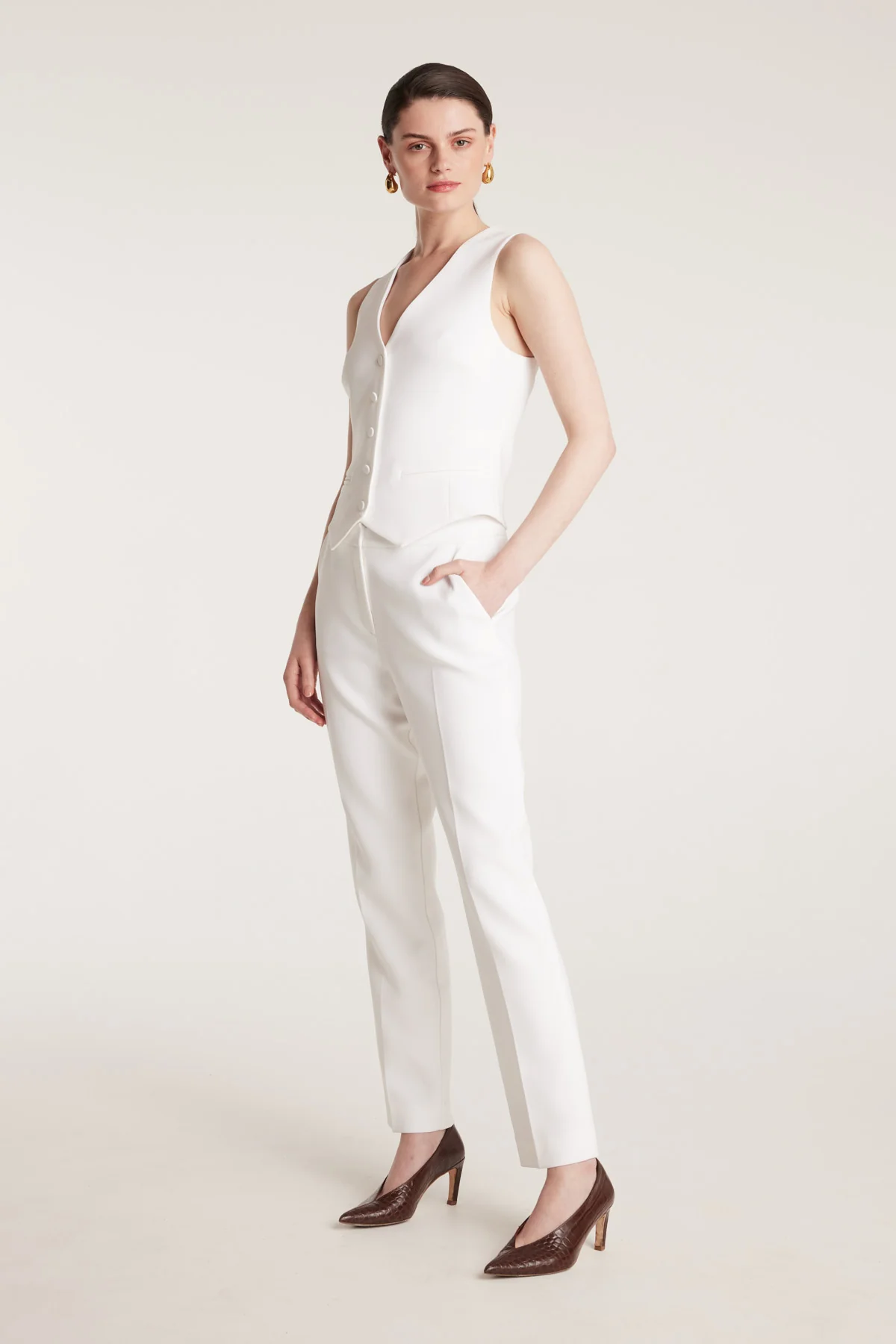 Suit Vest - Chalk White - Image 3