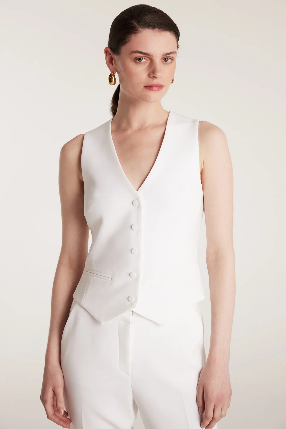Suit Vest - Chalk White - Image 5