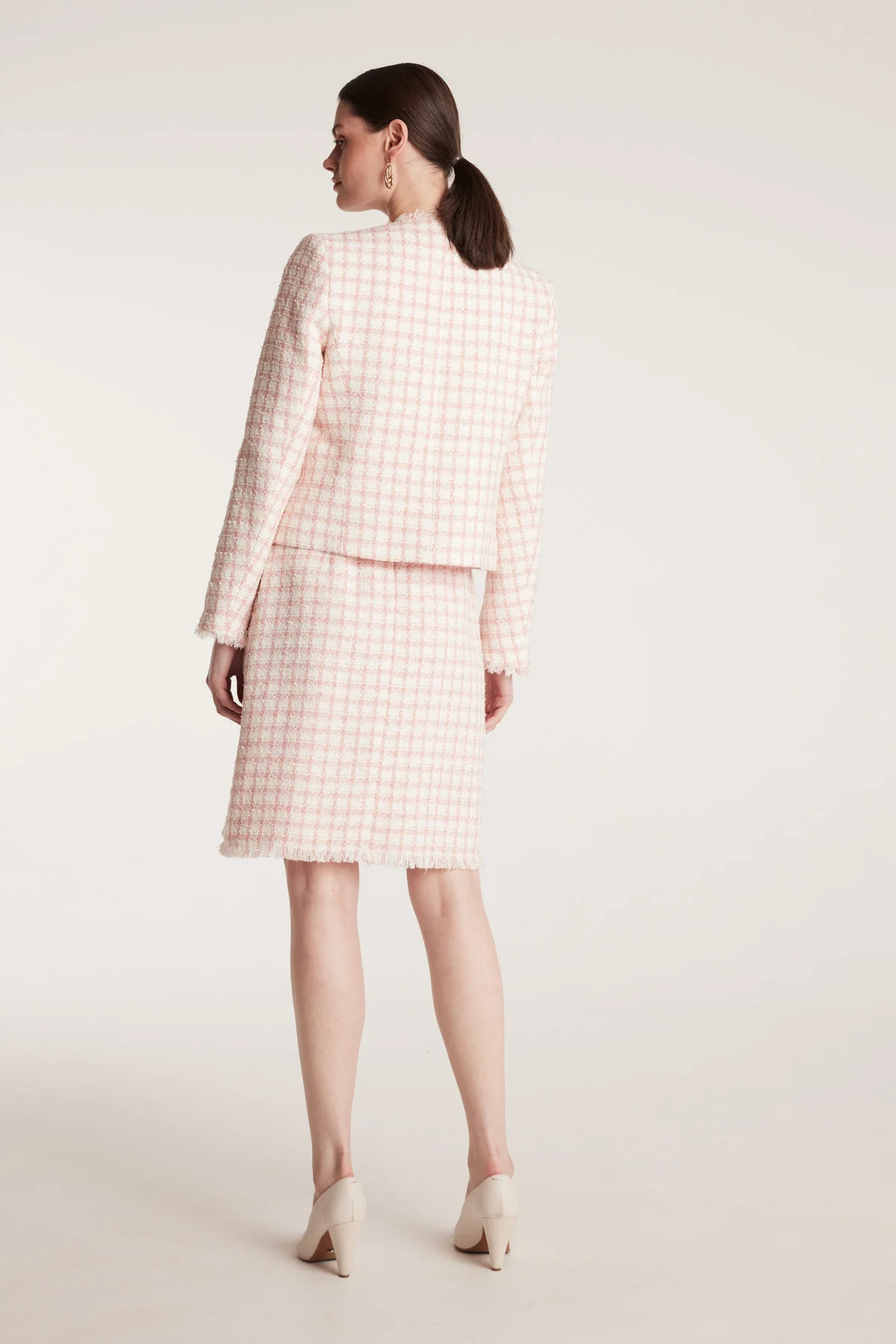 Texture Jacket - Pink/Tweed - Image 4