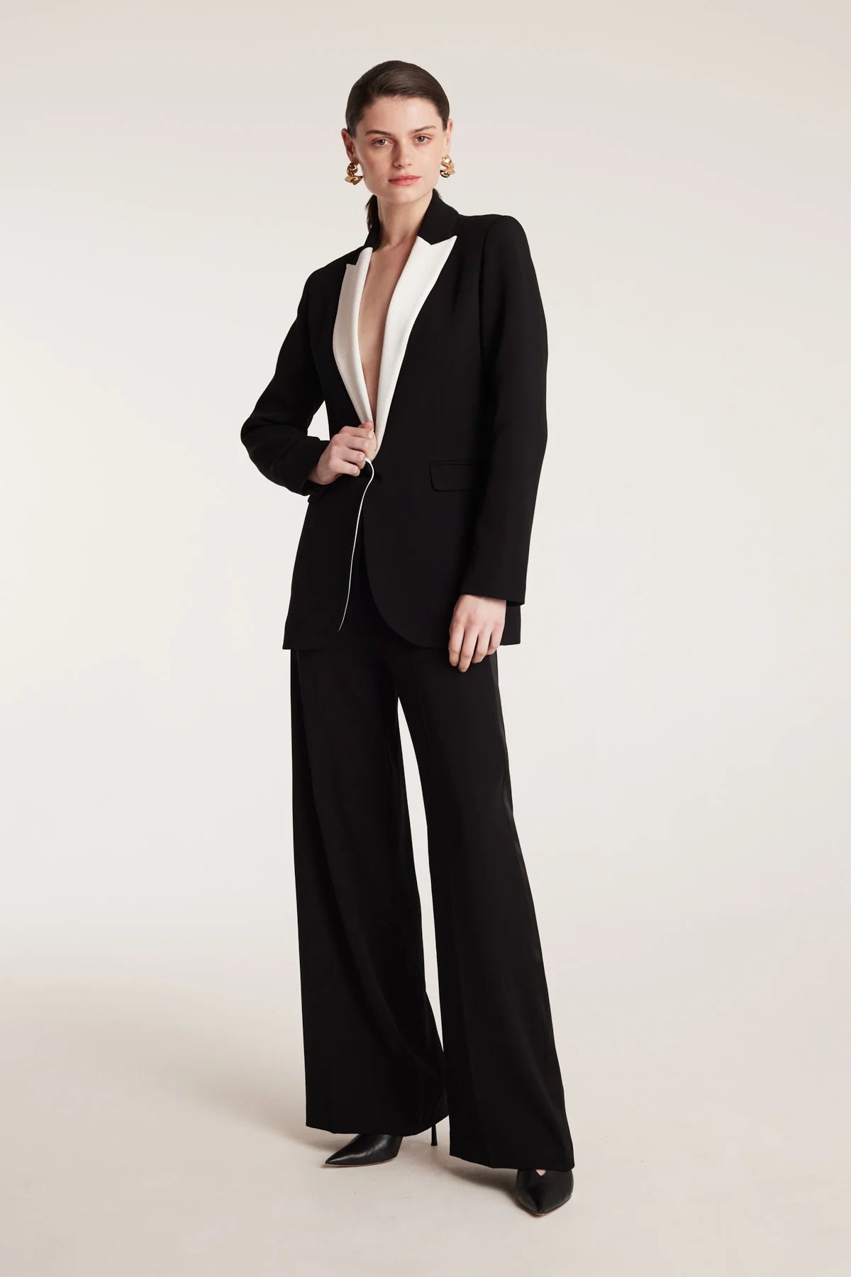 Tuxedo Jacket - Black - Image 3