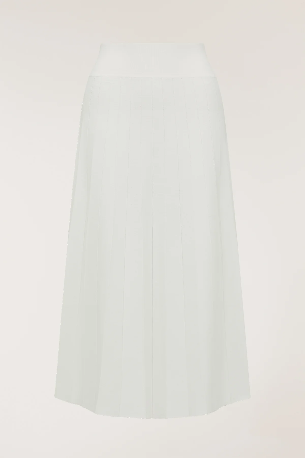 Milano Crepe Knit Skirt - White - Image 7