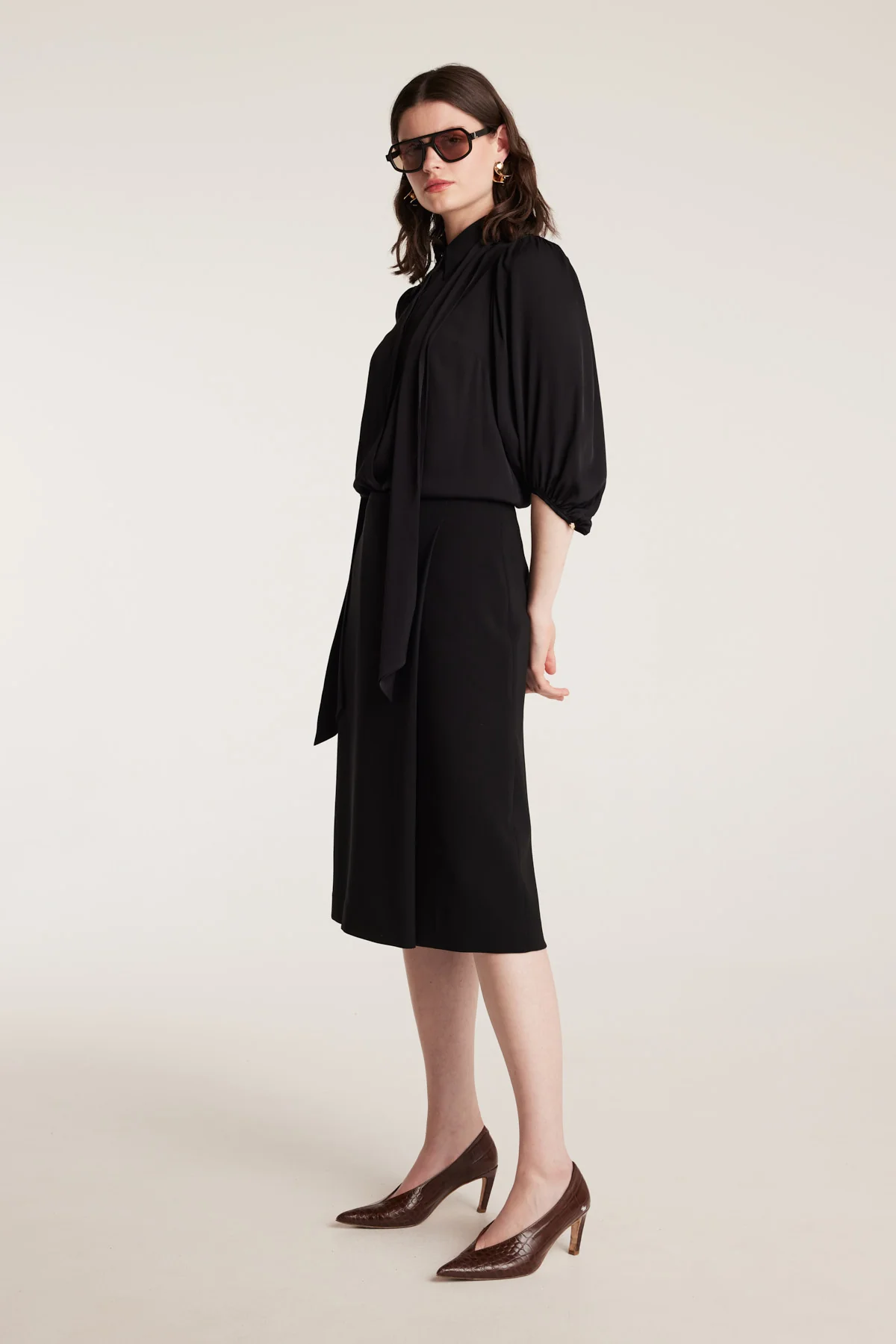 Wrap Skirt - Black - Image 3