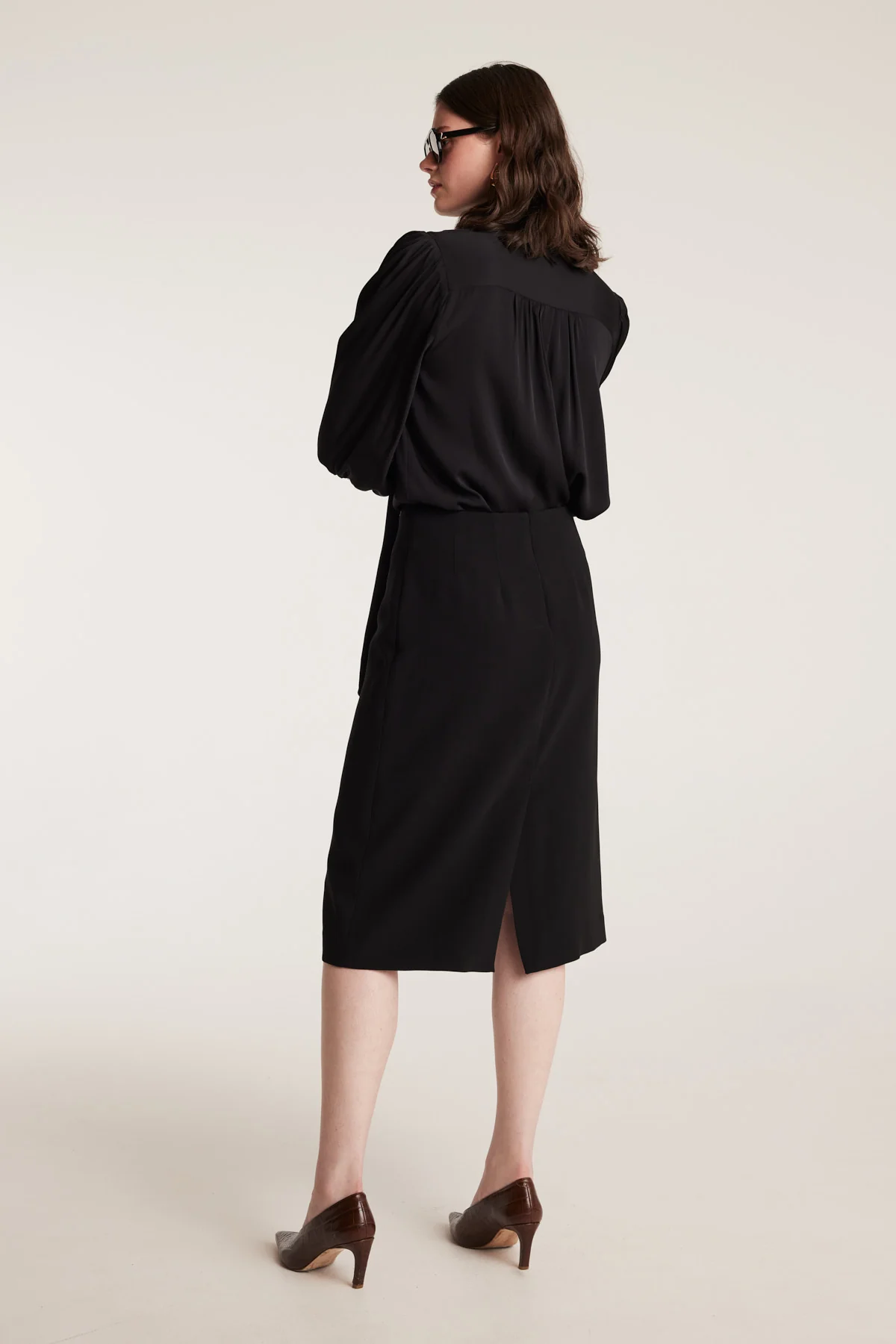 Wrap Skirt - Black - Image 4